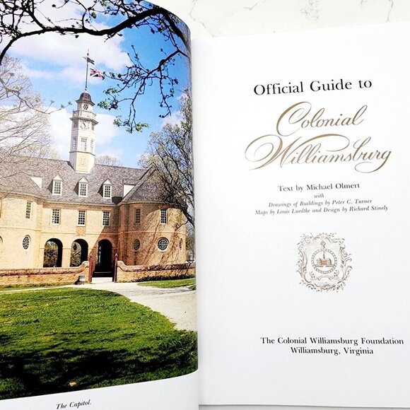 Official Guide To Colonial Williamsburg by Michael Olmert 1985 PB Book Maps - Picture 4 of 10